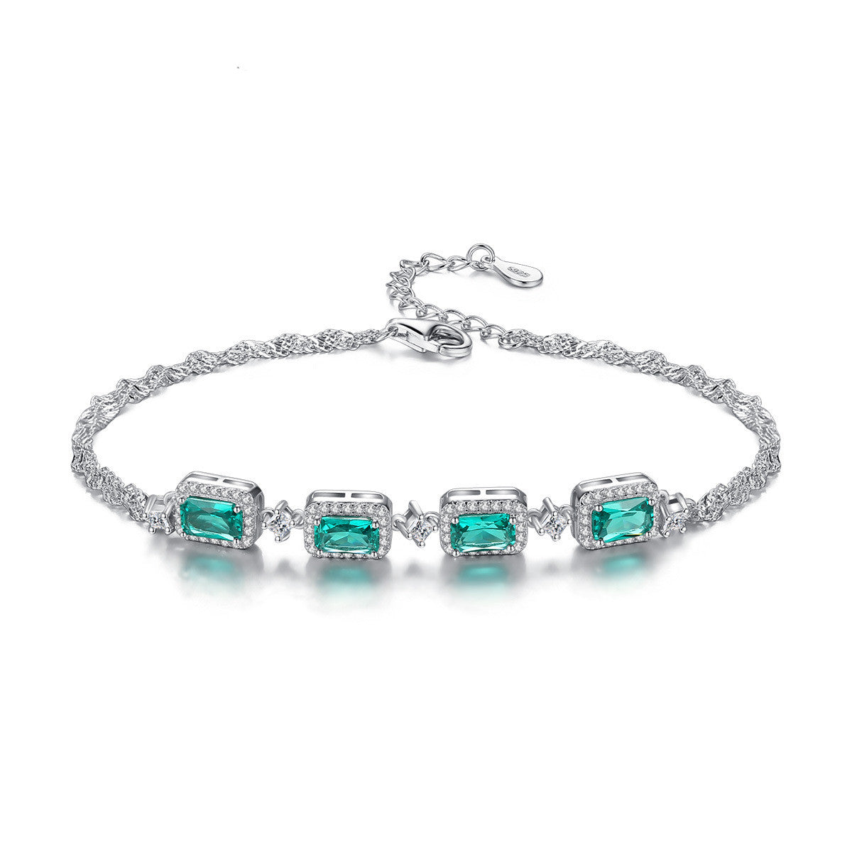 emerald ladies bracelet jewelry