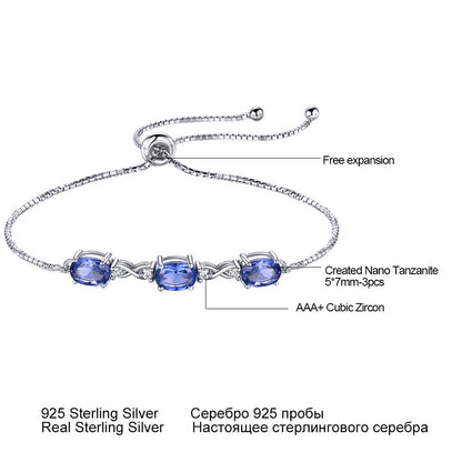 Ladies Adjustable Silver Bangle Bracelet