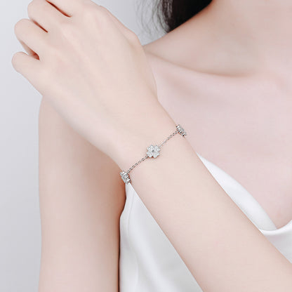 Nazar Flower Silber Armband
