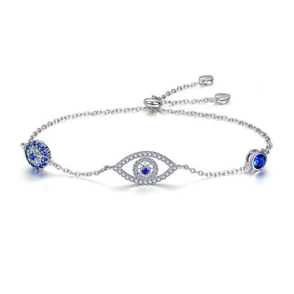 Silver Lady Bracelet Guardian Eye