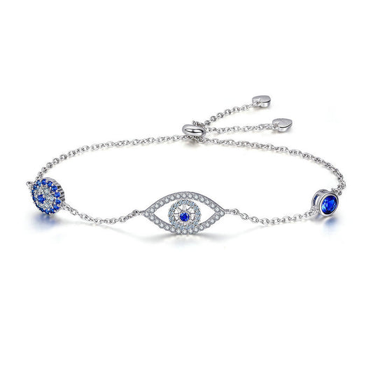 Silver Lady Bracelet Guardian Eye