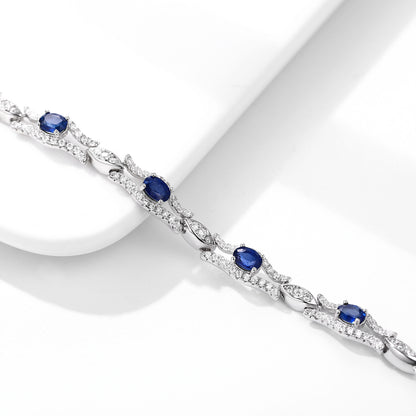 Sapphire Bracelet Silver/ Gemstone