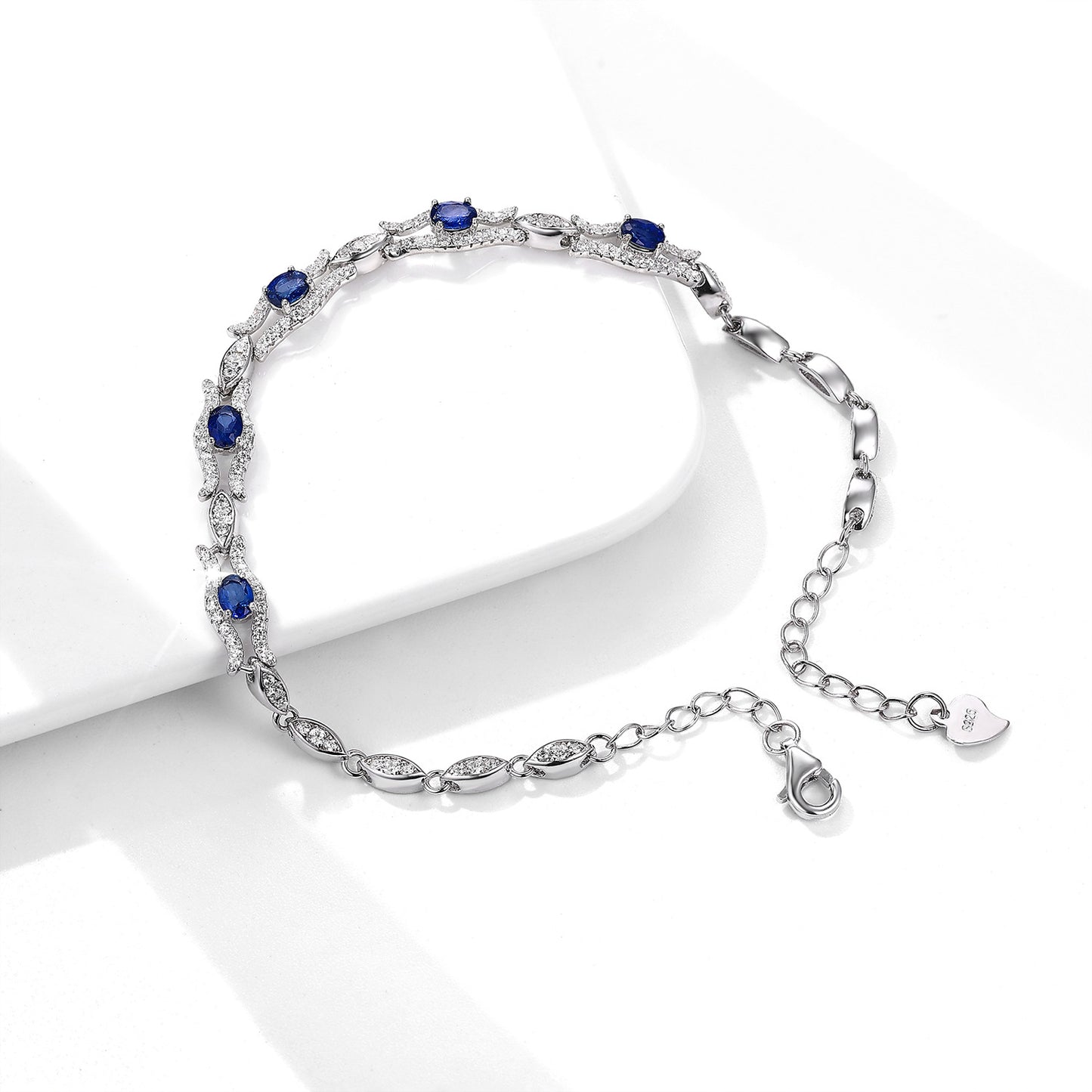 Sapphire Bracelet Silver/ Gemstone
