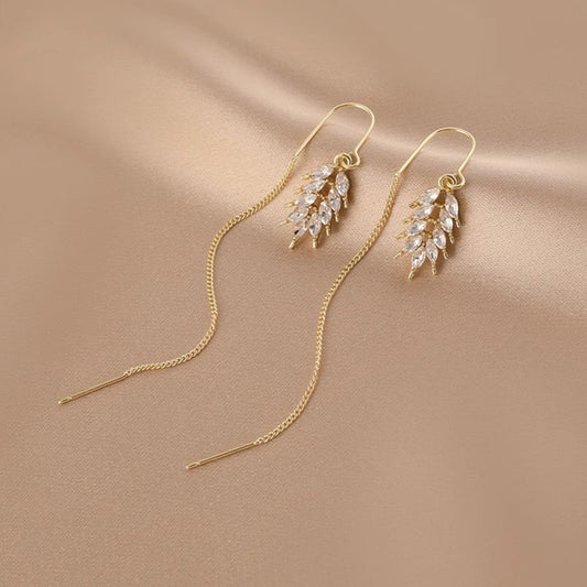 Elegant women's tassel ear string earring