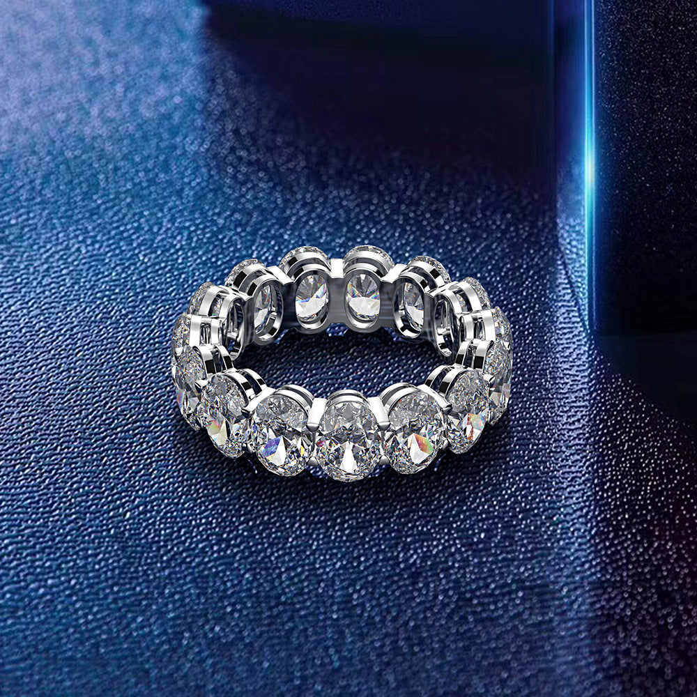 High Carbon Diamond Stackable Ring